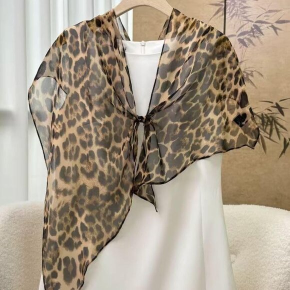 Mulberry Silk Long Scarf for Women Beach Head Wraps Necktie Accessory - Picture 5 of 7